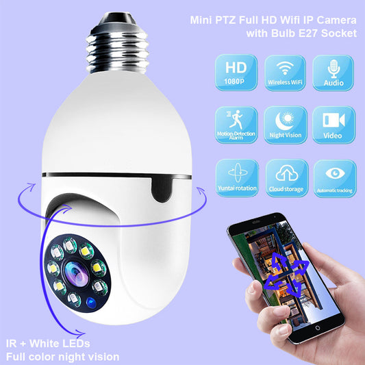 Telecamera Wi-Fi Full-Hd  con attacco e27 Lampadina!!!
