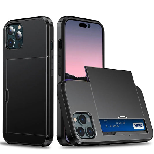 Cover elegante per iPhone 14 con slot per carte